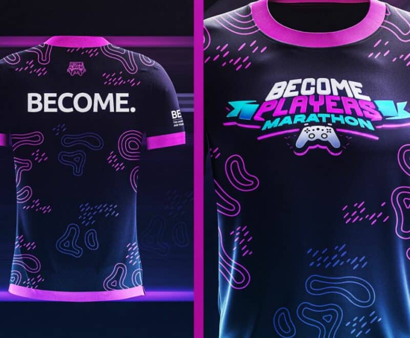Become Players jersey front and back