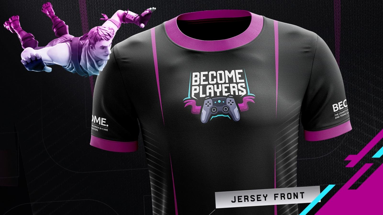 Black Become Players gaming jersey